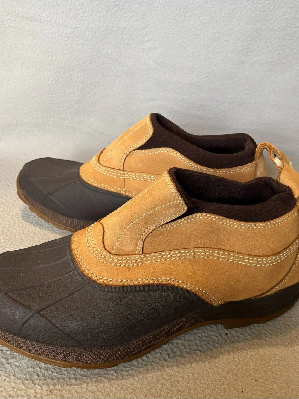 L.L. Bean 11.5 Men's Storm Chaser Slip-On Duck Boots Weather-Resistant Shoes